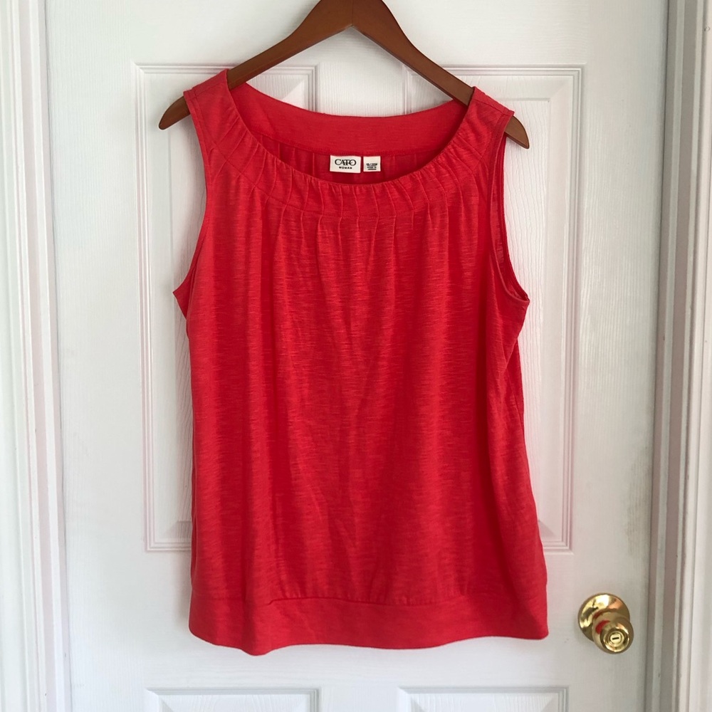 EUC Cato sleeveless coral tank top